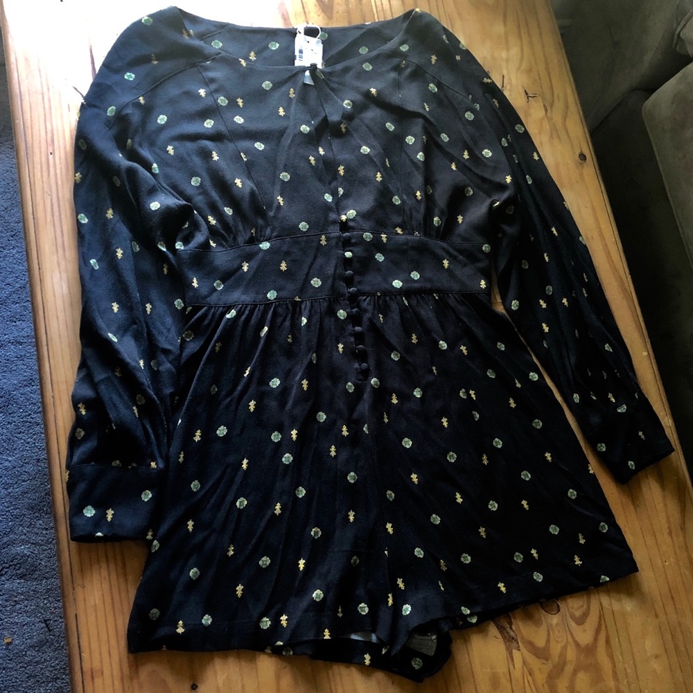 Free People Paisley Print Romper NWT